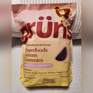 Superfoods Greens Gummies - Raspberry Lemonade 1 Bag
